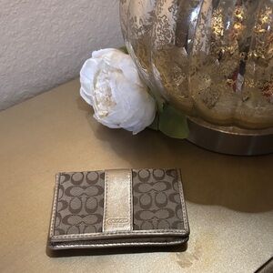 Coach Brown and Gold Wallet